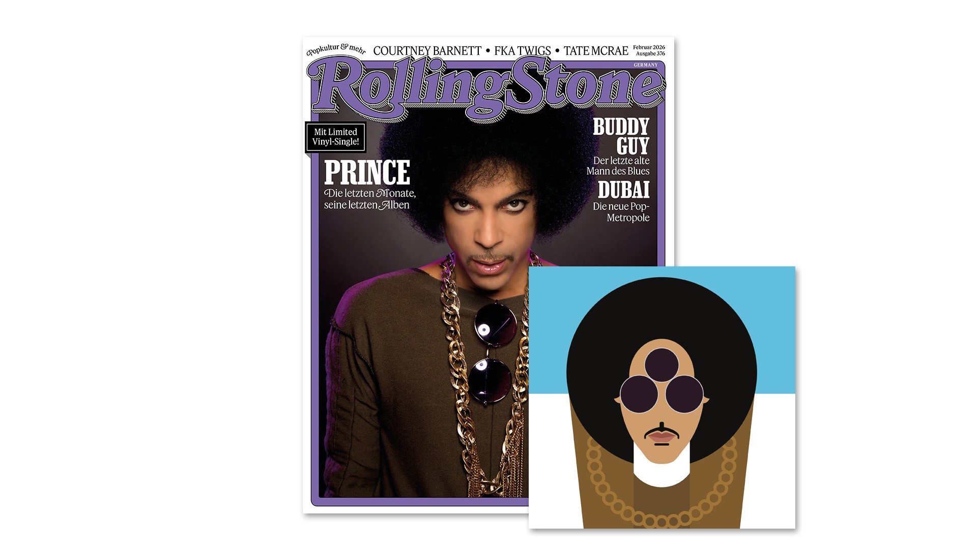 Die Februar-Ausgabe des ROLLING STONE mit limited Vinyl-Single