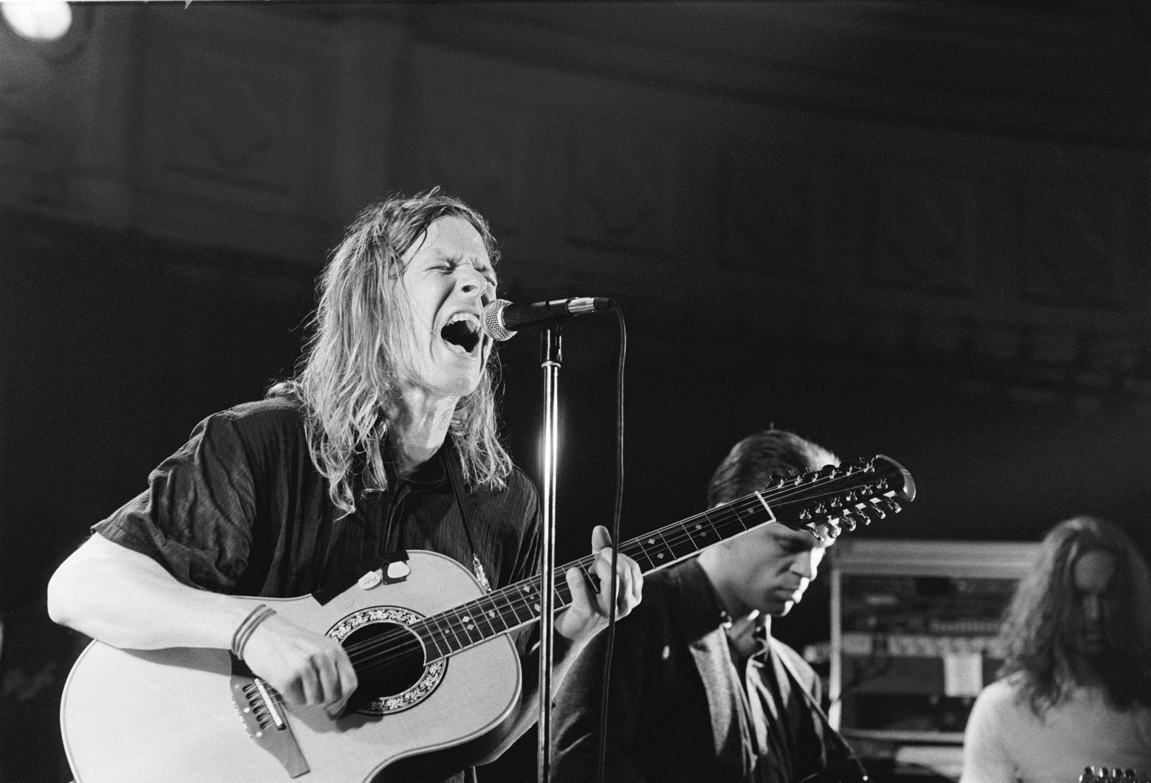 AMSTERDAM, NETHERLANDS - MAY 29TH: Michael Gira performs live on stage with Swans at the Paradiso in Amsterdam, Netherland...
