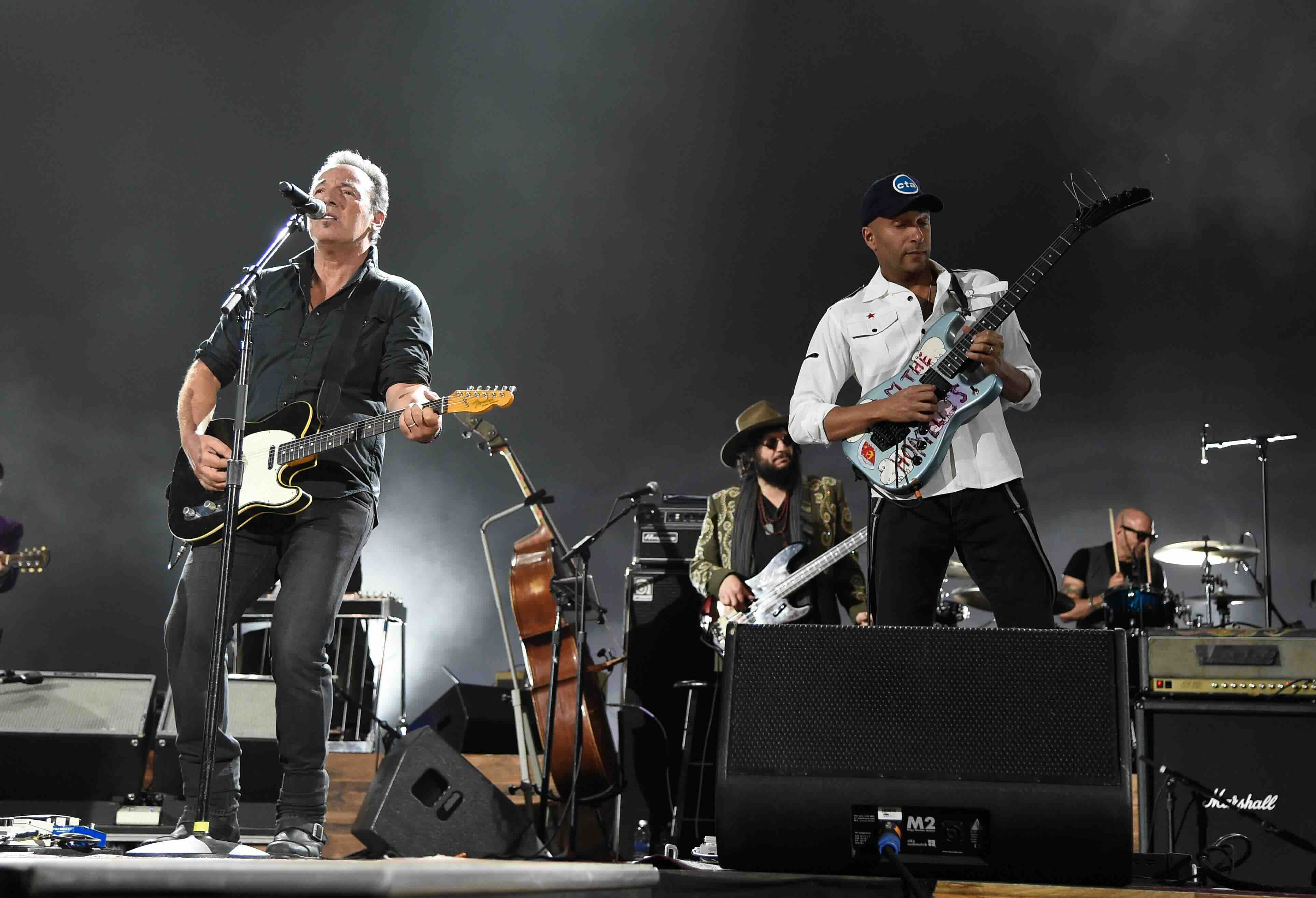 onstage at the 25th anniversary MusiCares 2015 Person Of The Year Gala honoring Bob Dylan at the Los Angeles Convention Ce...