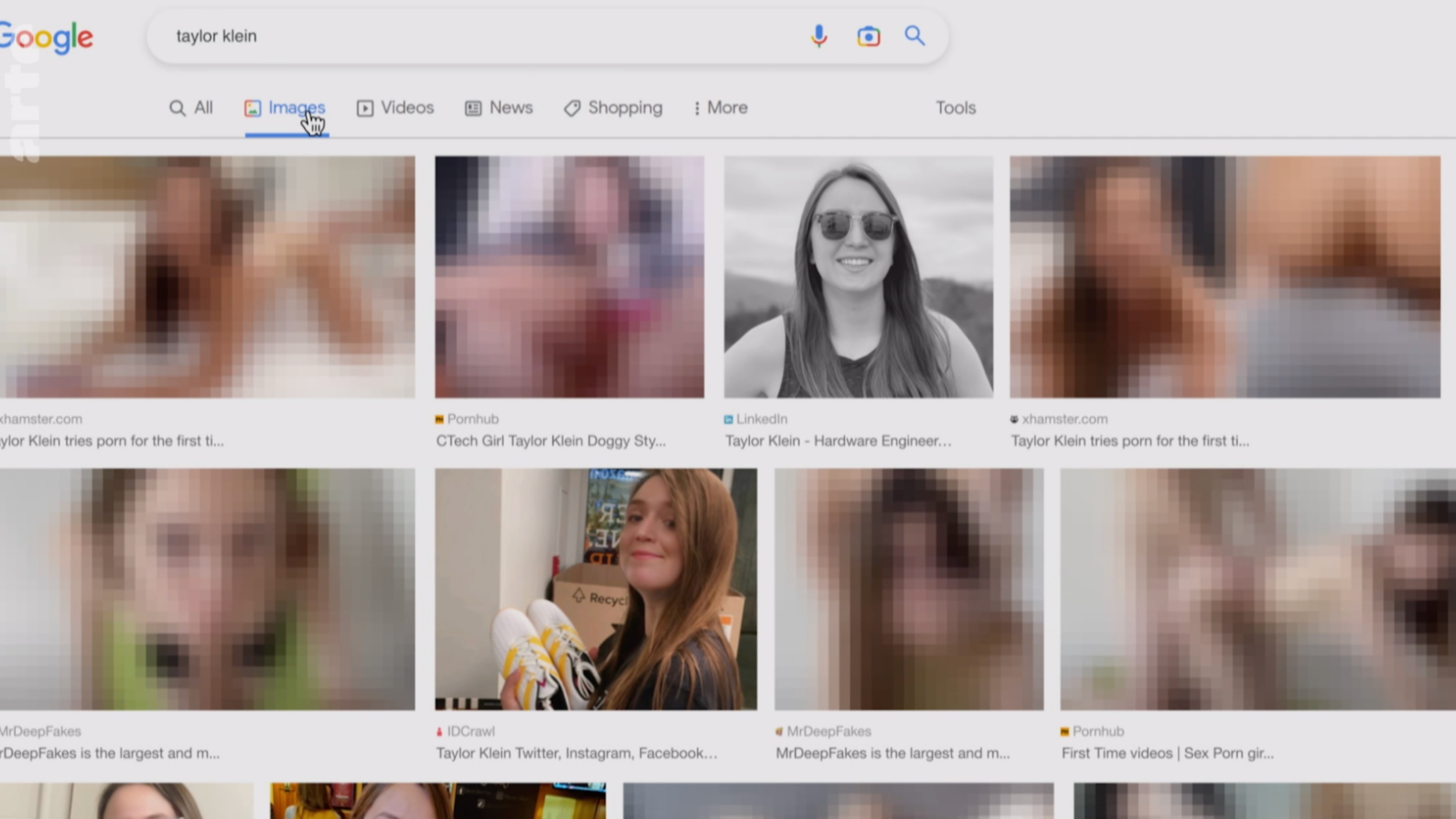 Szene aus „Alptraum Deepfake-Pornos“
