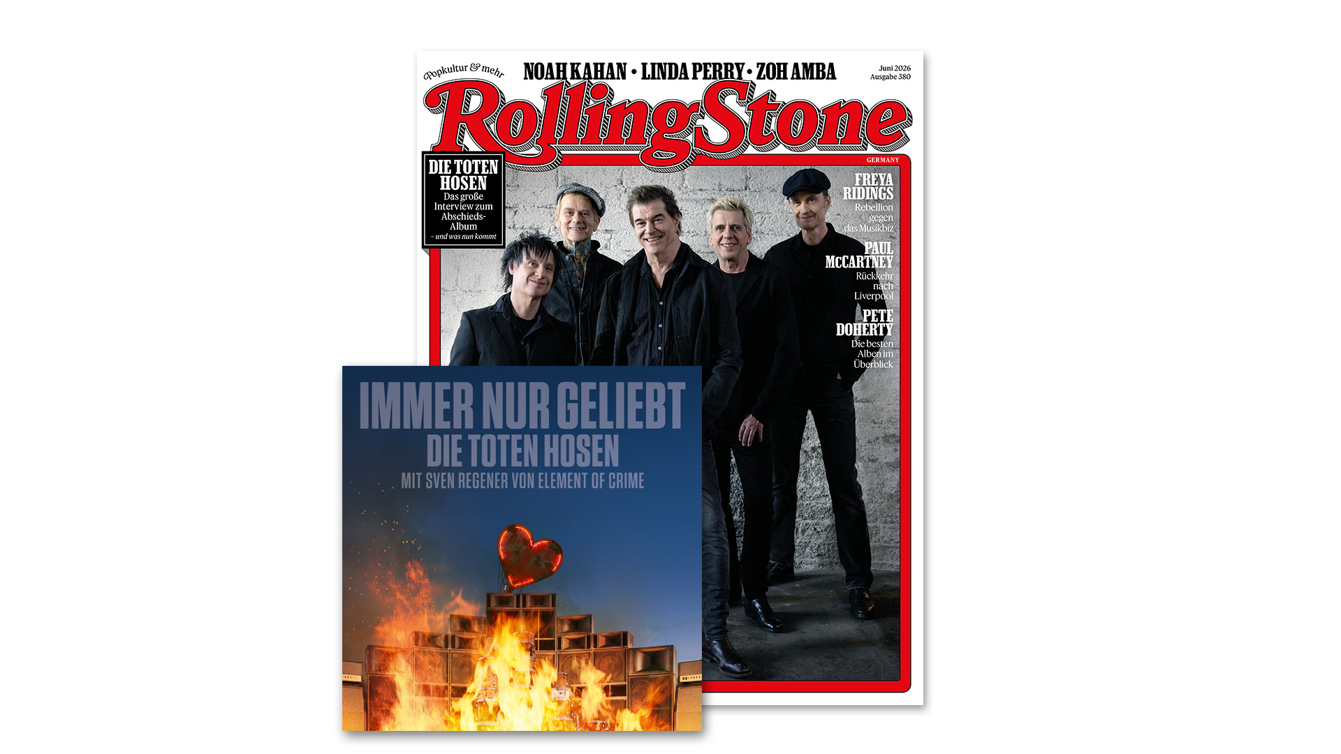 Cover-Artwork der Juni-Ausgabe des ROLLING STONE mit den Toten Hosen