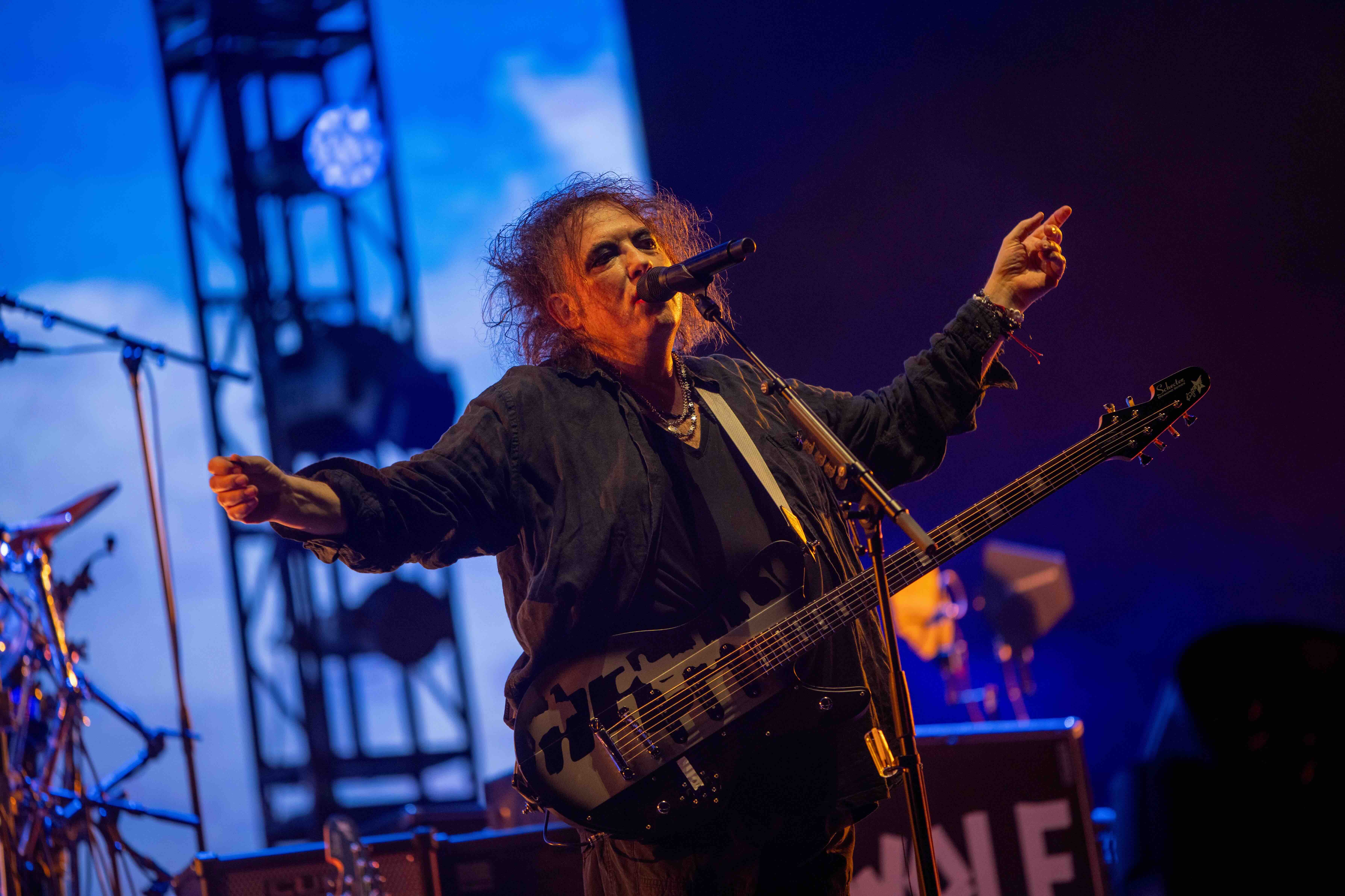 SPAIN - JUNE 05: The British band The Cure during a performance at the Parc del Forum in Barcelona, on 5 June 2026, in Bar...