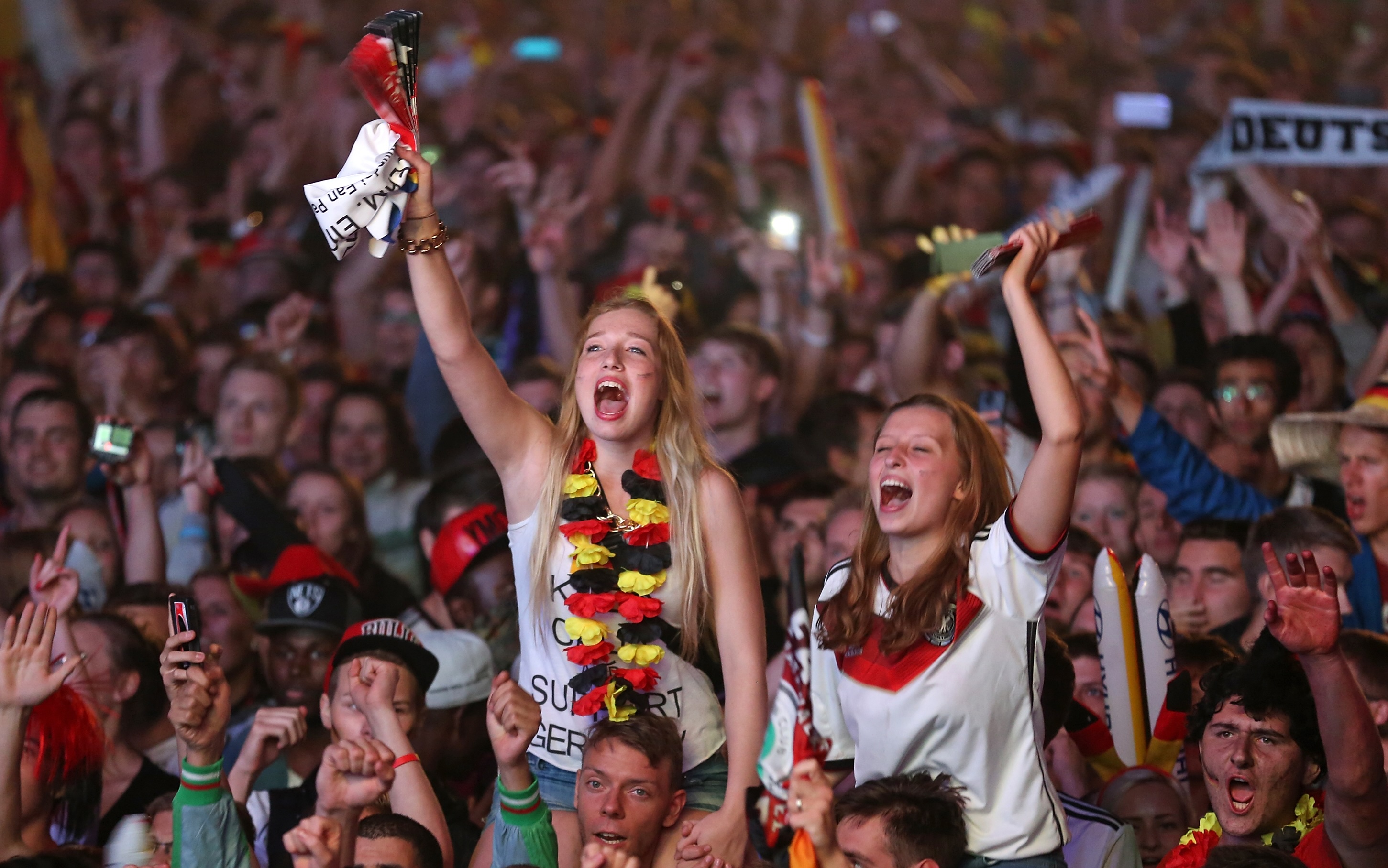 Deutsche Fans beim Public Viewing