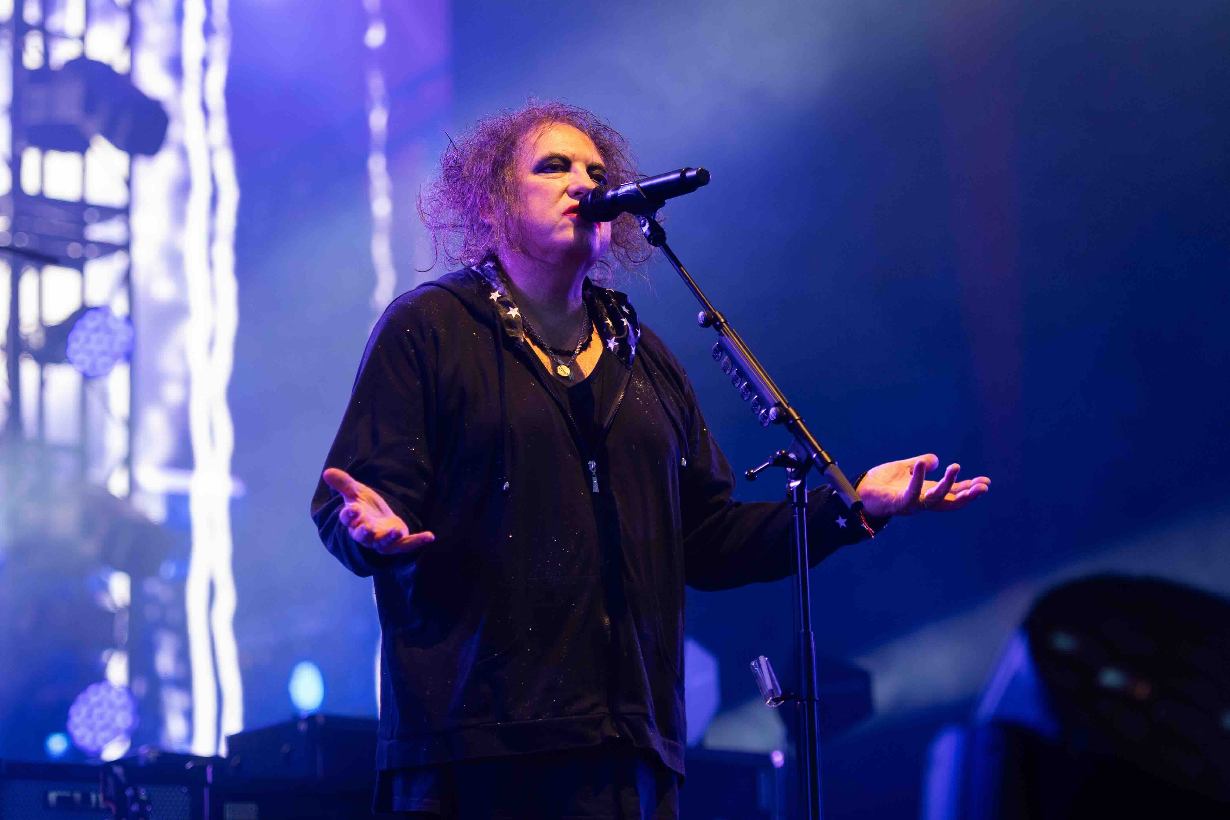 ROSKILDE, DENMARK - JULY 01: Robert Smith of The Cure perform during Roskilde Festival 2026 at Roskilde Dyrskuepladsen on ...